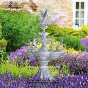 น้ำพุโรมันประดับ ม้า 5 ตัวไซด์กลาง 03