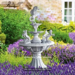 น้ำพุโรมัน ประดับม้า 5 ตัวไซด์กลาง