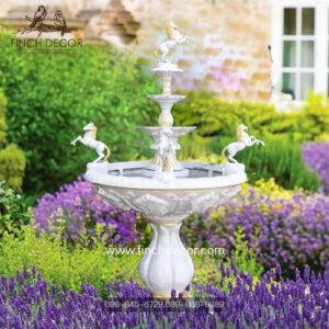 น้ำพุโรมันประดับม้า 5 ตัว 02