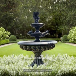 น้ำพุโรมัน 3 ชั้นสีดำ