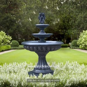 น้ำพุโรมันประดับตุ๊กตากามเทพ สีดำ