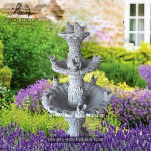 น้ำพุโรมัน ประดับชุดนก